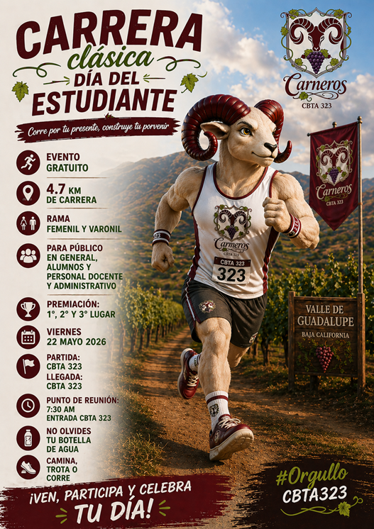 Cartel carrera atlética 2026